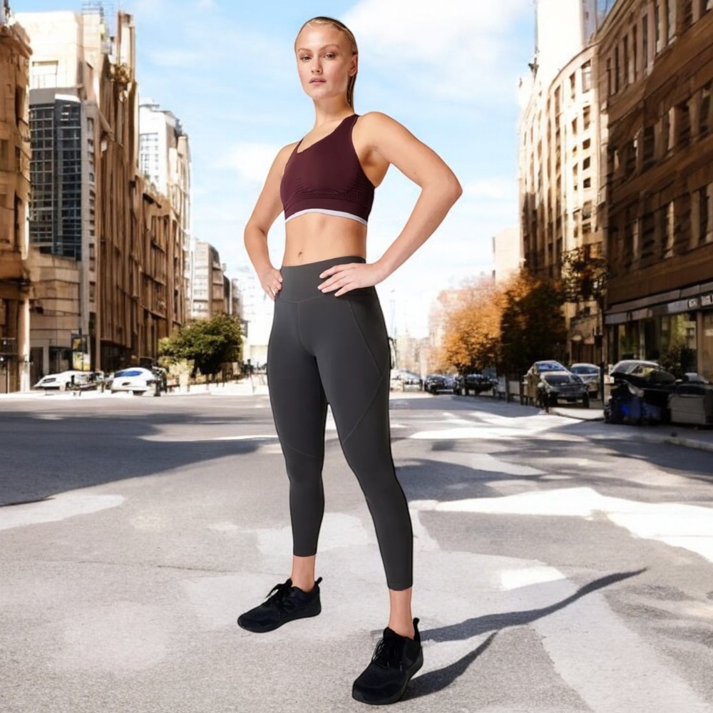 Sweaty Betty Power 7/8 Workout Leggings in Slate Grey Sz 2